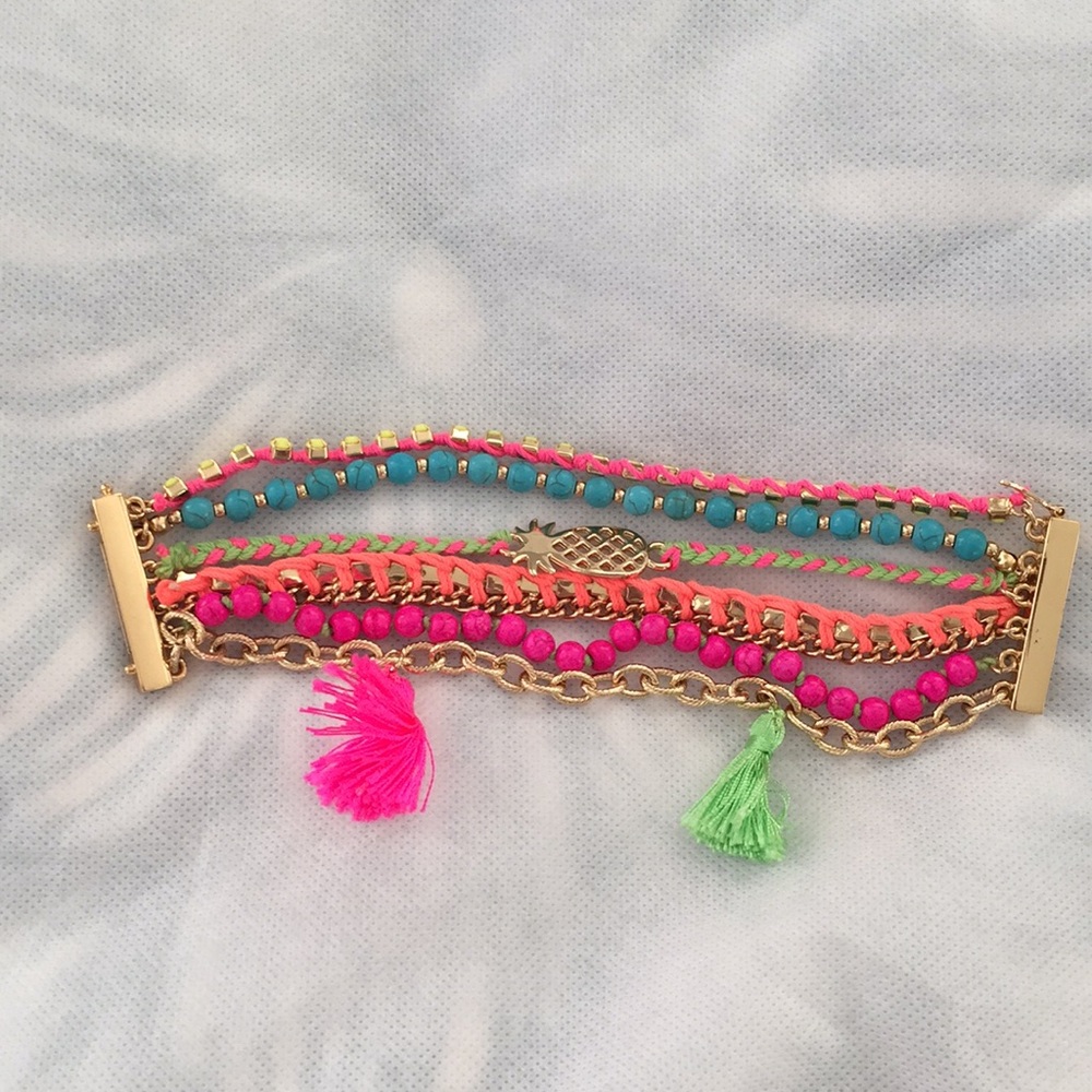 Lilly Pulitzer multi-strand neon bracelet
